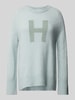 Hemisphere Gebreide pullover met ronde hals Mintgroen