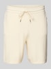 Only & Sons Regular fit sweatshorts met structuurmotief, model 'FRANKIE' Offwhite