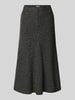 Christian Berg Woman Midirock aus Viskose-Woll-Mix Anthrazit