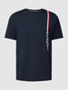 Tommy Hilfiger T-Shirt mit Label-Details Marineblau