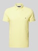 Tommy Hilfiger Poloshirt mit Label-Stitching Gelb