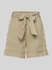 Guess Regular Fit Shorts mit Bindegürtel Modell 'NEW NINA' Schilf