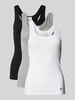 Calvin Klein Underwear Tanktop mit Logo-Stitching im 3er-Pack Black