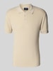 MCNEAL Gebreide polo met korte knoopsluiting Zand