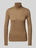 Lauren Ralph Lauren Strickpullover mit Rollkragen Modell 'ZOE' Camel