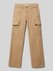 Garcia Cargohose mit elastischem Bund Beige