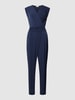 Esprit Jumpsuit in wikkellook Marineblauw