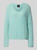 Marc Cain Strickpullover mit V-Ausschnitt Mint