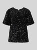 Vila Blouseshirt met pailletten, model 'FAITH' Zwart