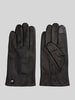 Tommy Hilfiger Handschuhe aus echtem Ziegenleder Black