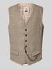 CG - Club of Gents Gilet met linnen, model 'Mitch' Beige