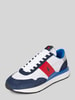 Polo Ralph Lauren Sneakersy z mieszanki skóry model ‘Train’ Granatowy