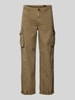 Superdry Spodnie cargo o kroju regular fit z wpuszczanymi kieszeniami Camel