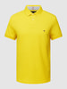 Tommy Hilfiger Poloshirt mit Label-Stitching Gelb
