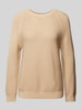 BOSS Gebreide pullover met raglanmouwen, model 'Fovila' Beige