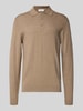Casual Friday Gebreide pullover met kasjmier en polokraag, model 'FRODE' Beige