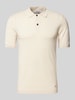 CK Calvin Klein Regular Fit Poloshirt mit Knopfleiste Beige