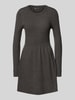 Only Strickkleid aus Viskose-Mix Modell 'FIA' Anthrazit
