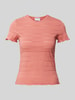 Jake*s Casual T-shirt met geschulpte zoom Terracotta