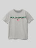 Polo Sport T-Shirt mit Mittelgrau Melange