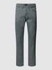 Christian Berg Men Slim fit broek met stretch Groen