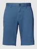 Tommy Hilfiger Korte broek in effen design Oceaanblauw