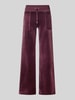 Juicy Couture Track Pants mit Eingrifftaschen Modell 'LAYLA' Dunkelrot