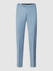 Cinque Slim fit pantalon met persplooien, model 'Monopoli' Lichtblauw