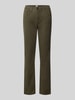 Brax Regular Fit Gerade Hose aus Lyocell-Mix mit Modal-Baumwoll-Anteil Modell 'MARY' Khaki