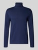 Christian Berg Men Shirt met lange mouwen en col Donkerblauw