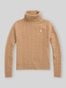 Polo Ralph Lauren Regular Fit Rollkragenpullover aus Woll-Kaschmir-Mix Camel Melange