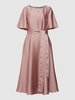Swing Cocktailkleid mit Taillengurt Rosé
