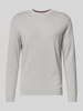 Tom Tailor Regular fit gebreide pullover van zuiver katoen Lichtgrijs