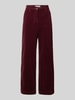 FREE/QUENT Corduroy broek met wijde pijpen, model 'Cordy' Bordeaux