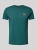 Alpha Industries T-shirt z nadrukiem z logo Petrol