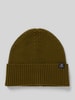 Marc O'Polo Czapka beanie z czystej bawełny z brzegiem Khaki