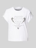 Guess T-Shirt mit Label-Detail Weiss