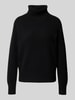 Fynch-Hatton Rollkragenpullover mit gerippten Abschlüssen Black