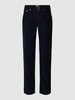 Pierre Cardin Corduroy broek in 5-pocketmodel, model 'Lyon' Marineblauw