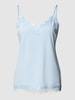 FREE/QUENT Top in lingerielook, model 'Bicco' Lichtblauw