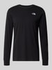The North Face Shirt met lange mouwen van katoenmix model 'EVOLUTION' Zwart