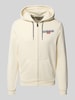 Napapijri Sweatjacke mit Kapuze und Känguru-Tasche Modell 'AYLMER' Offwhite