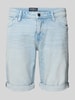 Tom Tailor Denim Slim fit bermuda van katoenmix, model 'PIERS' Lichtblauw