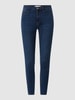 Gina Tricot Skinny Fit High Waist Jeans mit Stretch-Anteil Modell 'Molly' Dunkelblau