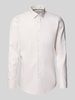 Jake*s Slim Fit Business-Hemd mit Kentkragen Taupe