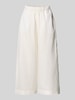 MM Wide Leg Leinenhose mit elastischem Bund Modell 'MINNIE' Offwhite