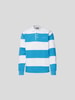 Jacquemus Poloshirt mit Streifenmuster Marineblau