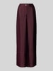 Vero Moda Relaxed Fit Weite Hose aus fließendem Viskose-Mix Modell 'RAQUEL' Bordeaux