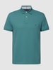 Tommy Hilfiger Poloshirt mit Label-Stitching Petrol