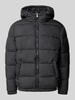 MCNEAL Steppjacke mit Kapuze und Eingrifftaschen Black